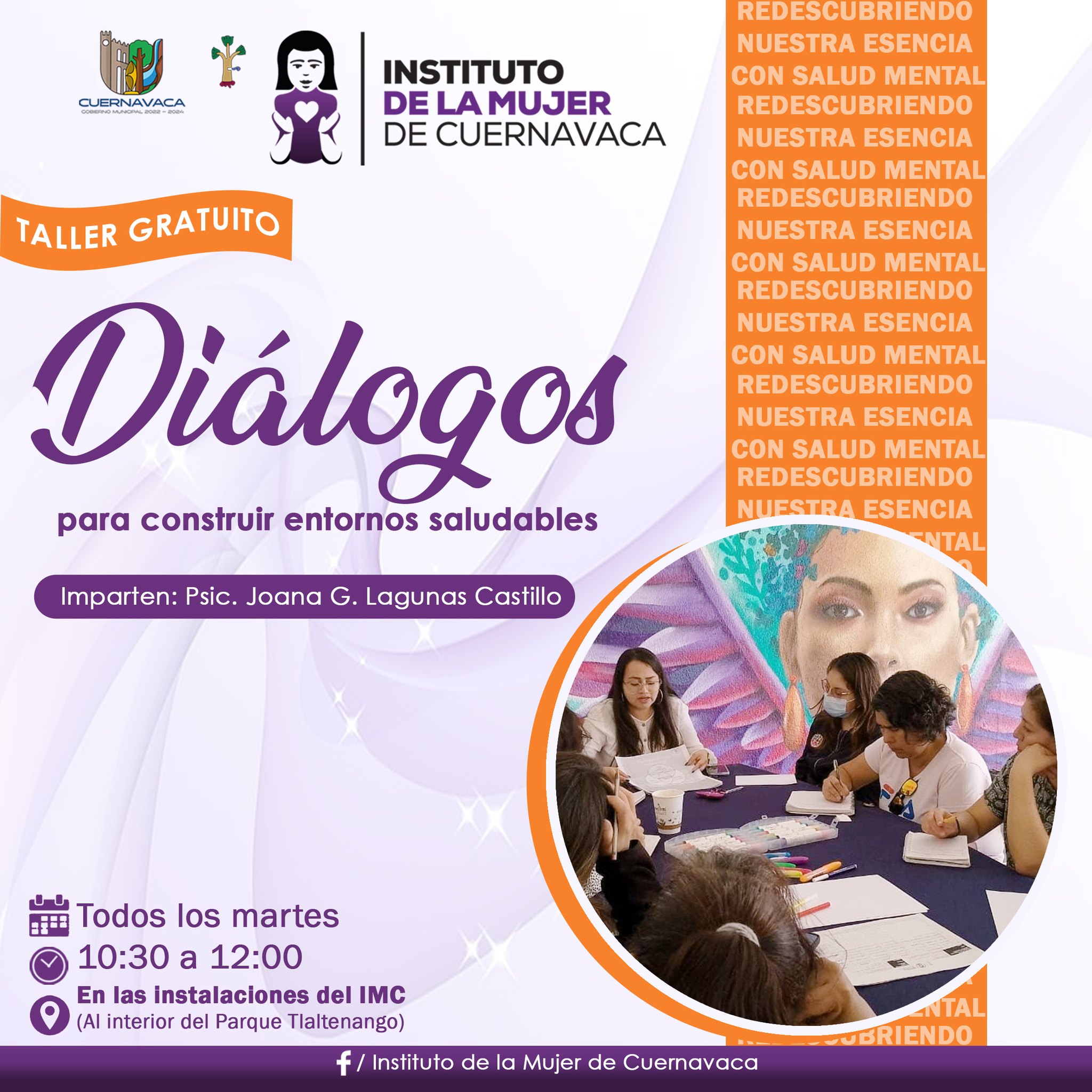 Taller de Diálogos para construir entornos saludables - Instituto de la Mujer de Cuernavaca