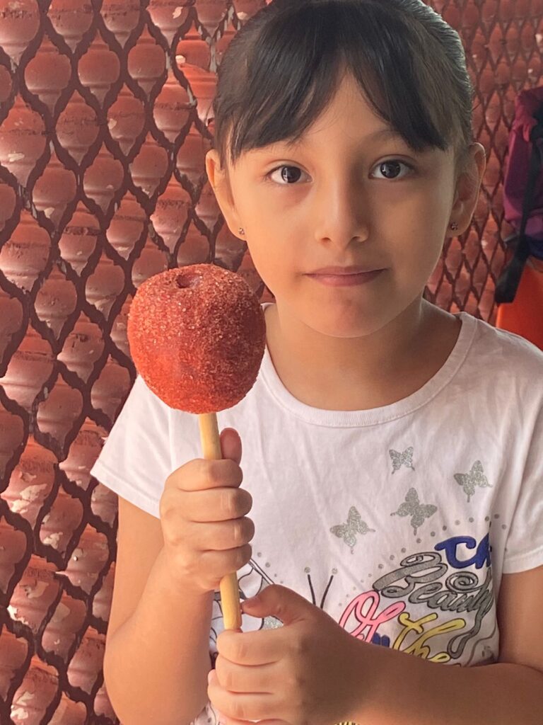 Taller Manzanas Cubiertas de Chamoy - Instituto de la Mujer de Cuernavaca