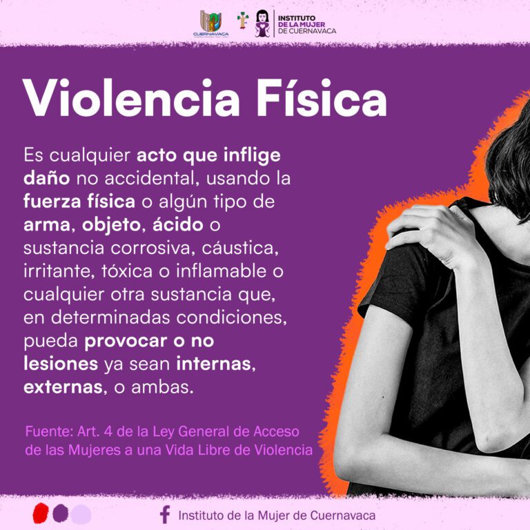 Tipos de violencia -Violencia Física - Instituto de la Mujer de Cuernavaca