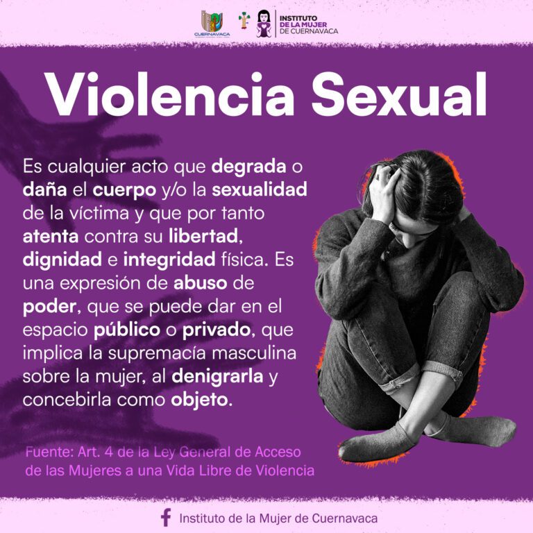 Tipos de violencia -Violencia Sexual - Instituto de la Mujer de Cuernavaca