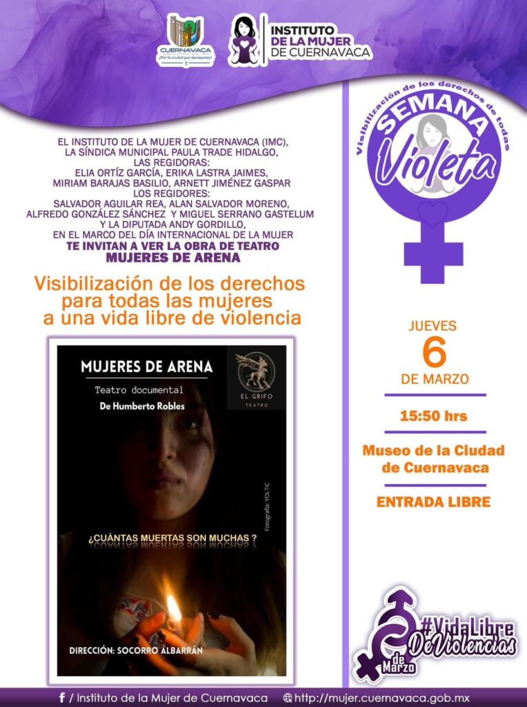 Obra de teatro documental Mujeres de Arena