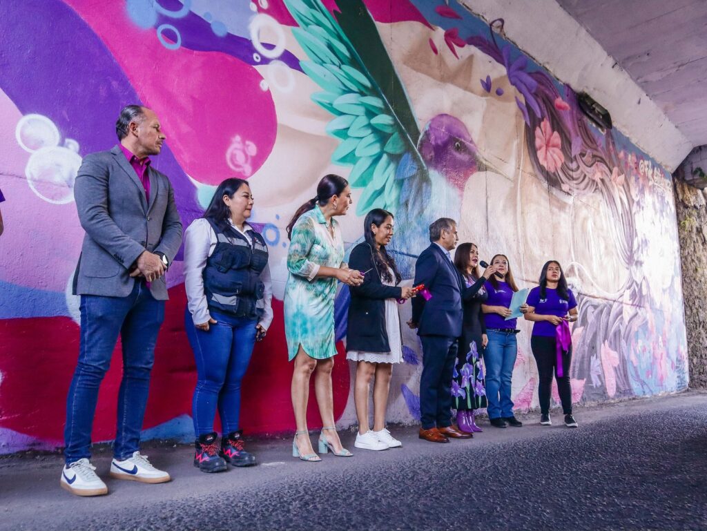 El IMC inaugura mural del programa Pinta Trazos.