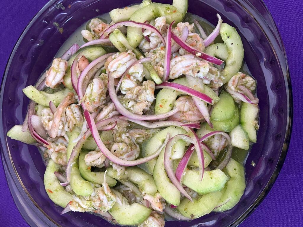 Elaboración de ceviche vegetariano y aguachile verde de camarón - IMC