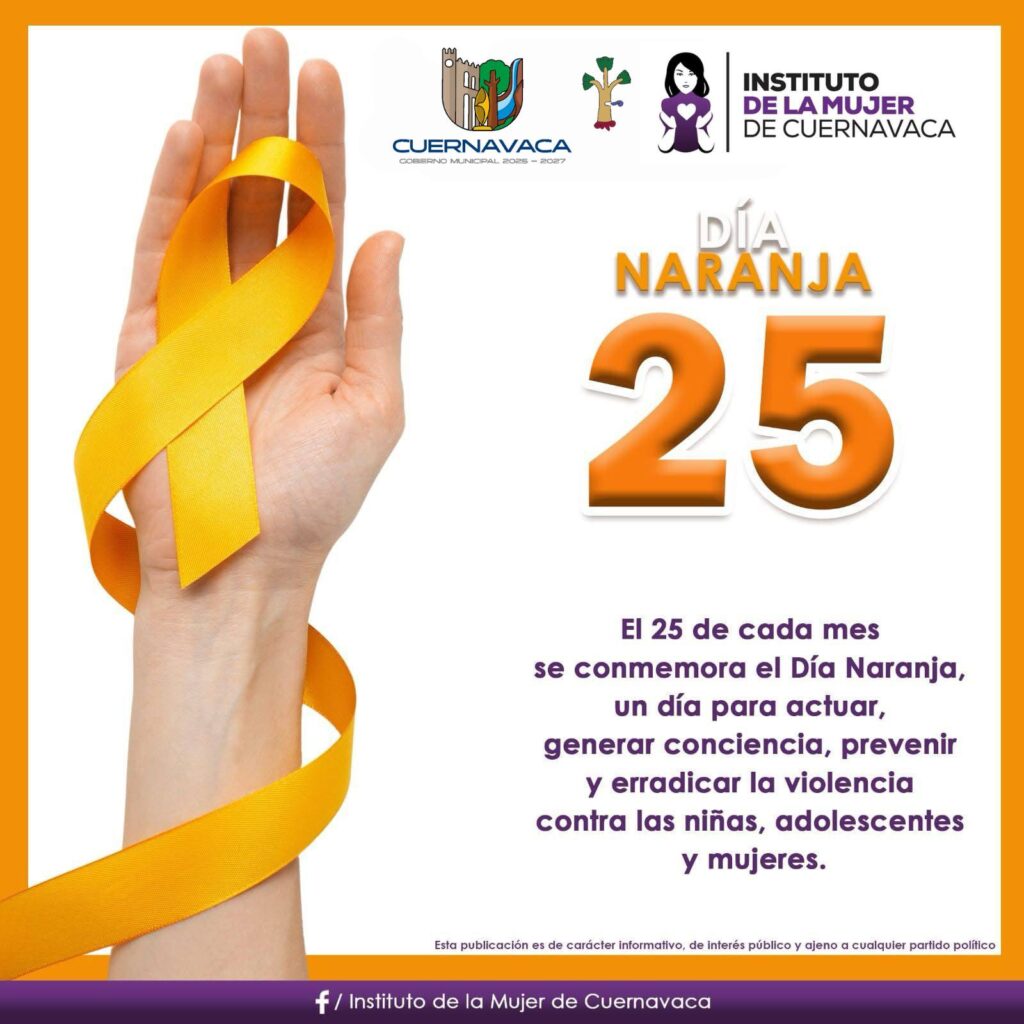 Día Naranja 25 de abril - Instituto de la Mujer de Cuernavaca