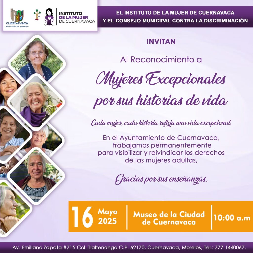 Reconocimiento a Mujeres Excepcionales - Instituto de la Mujer de Cuernavaca