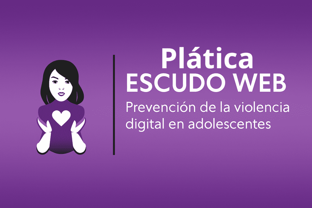 Estudiantes de la Telesecundaria Lázaro Cárdenas participaron en la plática “Escudo Web”, donde aprendieron sobre riesgos digitales y medidas de prevención.