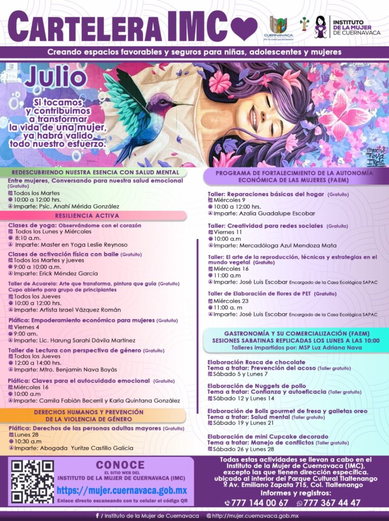 Cartelera de Julio 2025