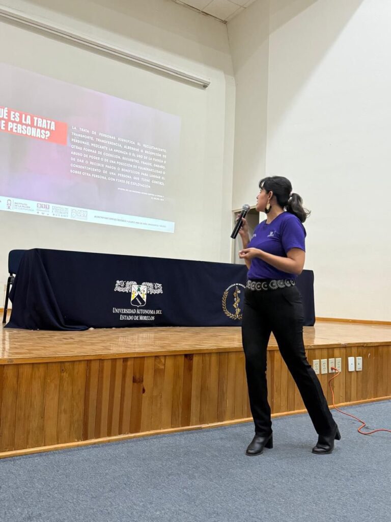 IMC impulsa la ponencia “Libres e Iguales, un Alto a la Trata de Personas” en la UAEM