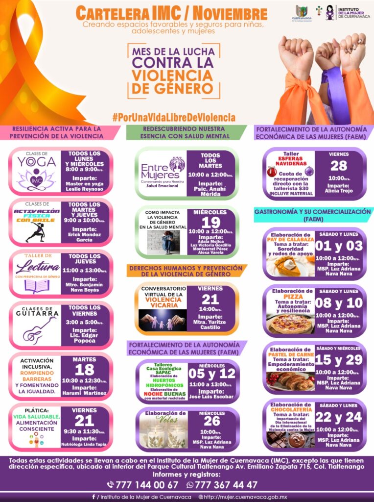 Cartelera IMC - Noviembre