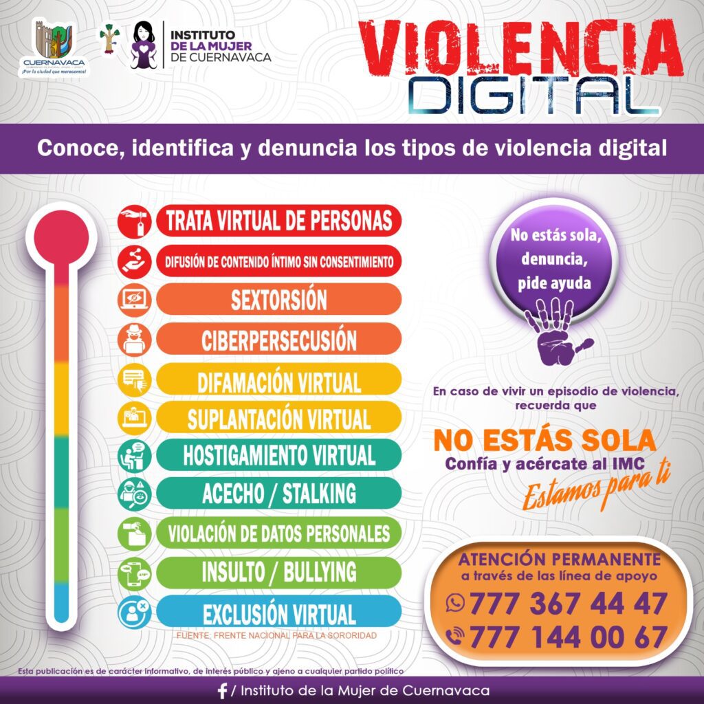 La violencia digital también es violencia - Instituto de la Mujer de Cuernavaca para prevenir y visibilizar la violencia digital