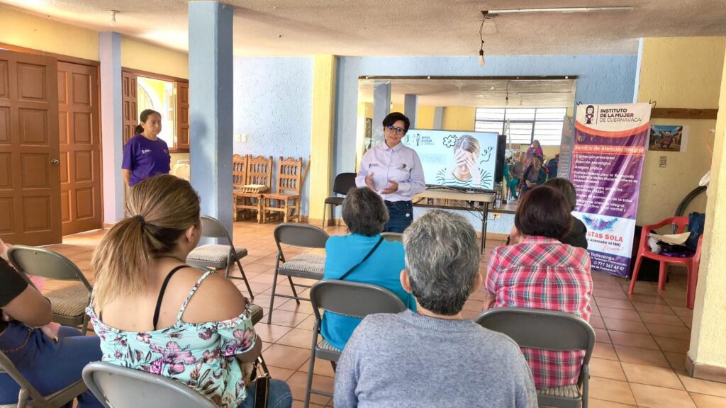 El Instituto de la Mujer de Cuernavaca realizó el primer taller en territorio del programa “Entre Mujeres, Conversando por nuestra salud emocional” en la colonia Chamilpa