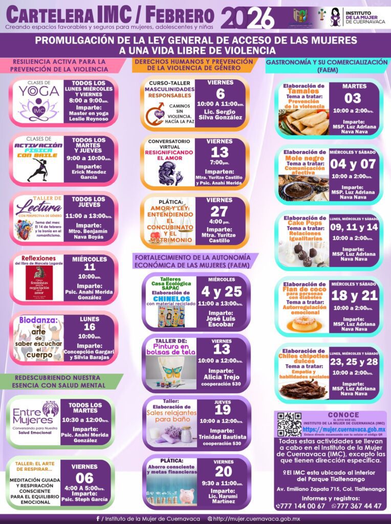 Cartelera Febrero IMC