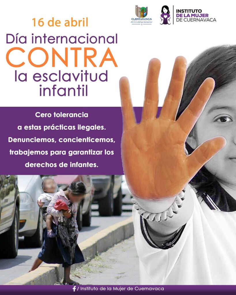 Mensaje del IMC por el Día Internacional contra la Esclavitud Infantil y la protección de la niñez en Cuernavaca.