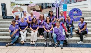 Emprendedoras de la Cooperativa Violeta IMC participando en la Feria de Salud Planetaria 2026 en La Salle Cuernavaca.