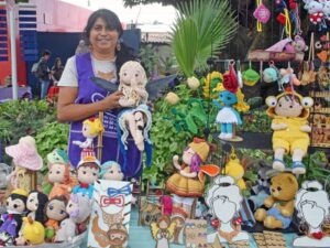 mprendedoras de la Cooperativa Violeta IMC participando en la Feria de Salud Planetaria 2026 en La Salle Cuernavaca.