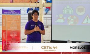 Estudiantes del CETis 44 participan en las pláticas Tecnología sin Violencia y Habilidades para la Vida impartidas por el IMC durante la Semana Nacional de Vinculación 2026.