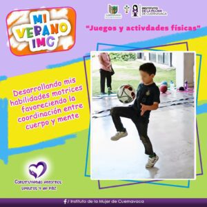 Niñas y niños participan en las actividades de Mi Verano IMC elaborando atrapasueños y realizando juegos colaborativos en un ambiente de aprendizaje y convivencia.